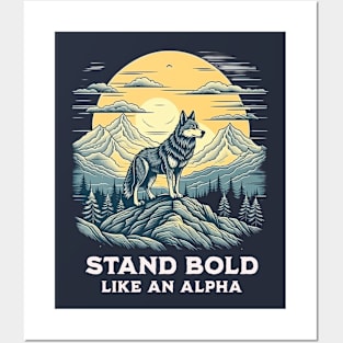 STAND BOLD LIKE AN ALPHA Posters and Art